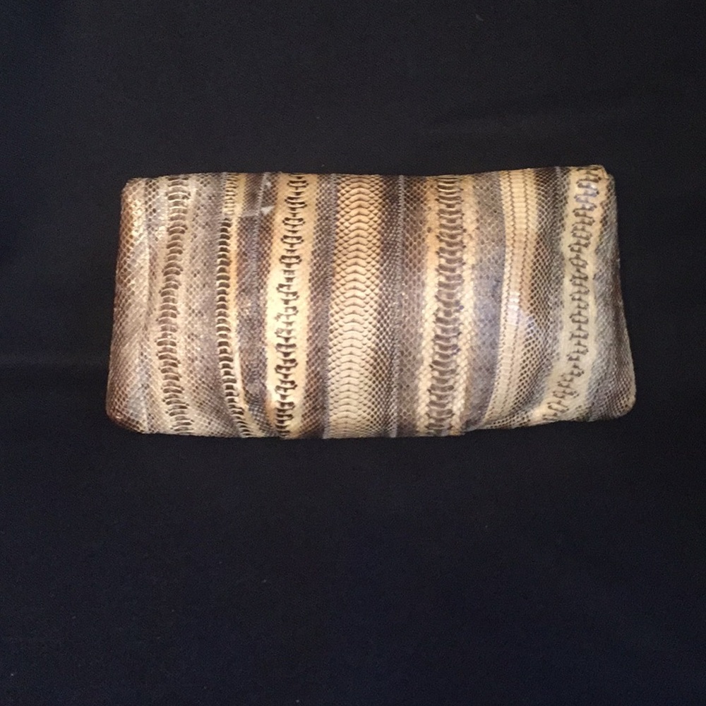 Michael Kors Natural Snakeskin Clutch